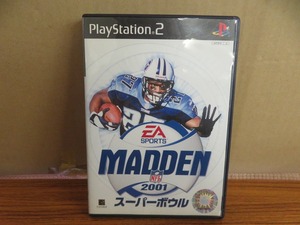 KMG3286★PS2ソフト マッデンNFLスーパーボウル2001 MADDEN ケース説明書ハガキ付 起動確認済 研磨・クリーニング済 プレイステーション2