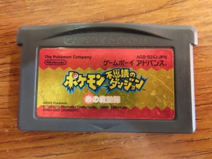 KM6894★GBAソフトのみ ポケモン不思議のダンジョン 赤の救助隊 刻印00・E3 セーブデータ有 起動確認済 クリーニング済