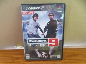 KMG3311★PS2ソフト ワールドサッカー ウイニングイレブン9 WORLD SOCCER WINNING9 ケース付き説明書無 起動確認済 研磨・クリーニング済