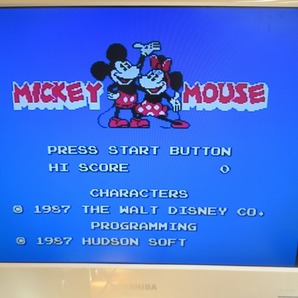 KM6907★FC ソフトのみ ミッキーマウス 不思議の国の大冒険 MICKEY MOUSE 起動確認済み クリーニング済み ファミコンの画像5