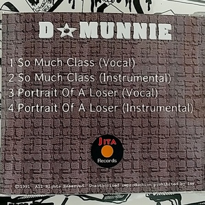 (CD) D Munnie － So Much Class / G-rap / G-luv / CDs / シングル / Gangsta / HipHop / Gラップ / ギャングスタ / ウェッサイ の画像2