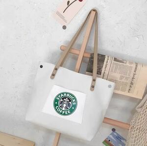 スターバックス トートバッグ　 スタバ　 海外限定　ホワイト