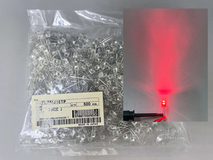 ★赤 LEDランプ 5Φ 500個 1袋 TLRMJ16TP (東芝) TOSHIBA　管理番号[F2-B0323]★