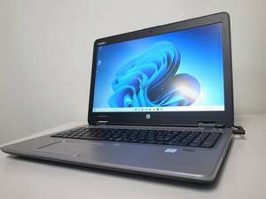 1円～ HP ProBook 650 G3 Corei3-7100U SSD256G Win11 (2022-0714-964)