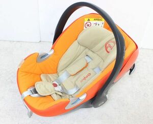 Y■○ cybex ATONQ ベビーシート エイトンQ オレンジ ○MOF08395　新生児～18ヶ月 体重2.5～13kg サイベックス ATON Q　チャイルドシート