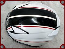 ●中古・美品●OGK Kabuto EXCEED DELIE (ホワイトブラック) オープンフェイスヘルメット Lサイズ●[M]梱包●54656_画像8