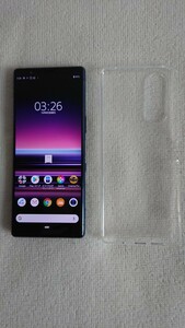 SIMロック解除済 docomo Xperia5 so-01m ブルー