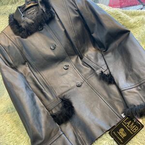 羊革 ジャケット ラムレザー 5L 新品　タグ付き　黒　