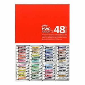 ホルベイン 透明水彩絵具 48色セット W409 5ml (2号) 003409