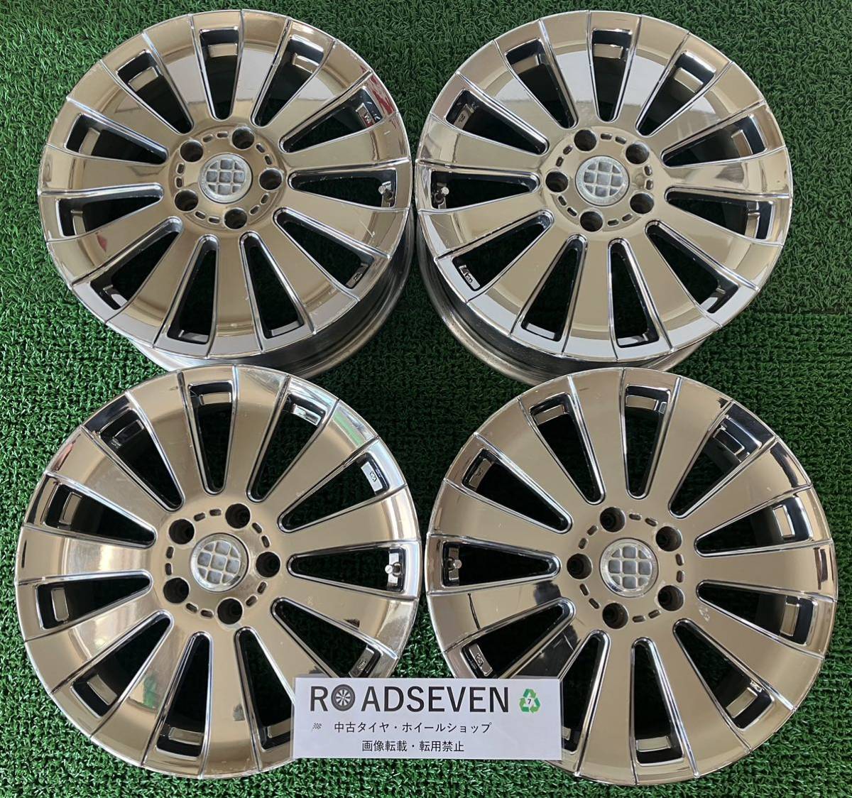 激安 中古 4本セット】 7スポークタイプ メッキ 社外 アルミホイール 17インチ 7JJ インセット+29.8 PCD100 4穴 ハブ径Φ73  cc17 : c051802128 : 太平タイヤ Yahoo!ショッピング店 - 通販 - Yahoo!ショッピング