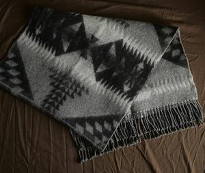 【希少】極美品 RRL BLANKET SCARF ダブルアールエル 大判 ブランケット ネイティブ アンゴラ スカーフ ストール マフラー スコットランド 