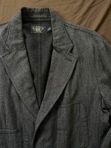 【名作】極美品 RRL COTTON WOOL SPORTS COAT ダブルアールエル コットン ウール スポーツコート エンジニアジャケット ジャケット M