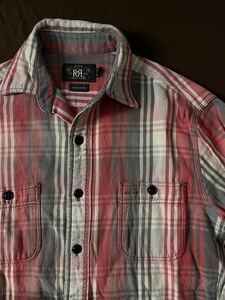 【傑作】美品 RRL FLANNEL PLAID CHECK SHIRT ダブルアールエル プレイド チェック フランネル シャツ ラルフローレン 好配色 XS〜S