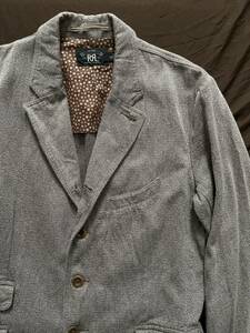 【傑作】極美品 RRL SHERIDAN SPORT COAT ダブルアールエル 杢 ジャスペ ごま塩 テーラード ジャケット S