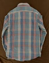 【傑作】極美品 RRL FLANNEL PLAID CHECK SHIRT ダブルアールエル プレイド チェック フランネル シャツ ラルフローレン S_画像5