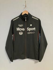 ★美中古 DESCENTE デサント MoveSport ムーブスポーツ ZIPジャケット L ブラック トレーニングウエア ジャージ スポーツウエア