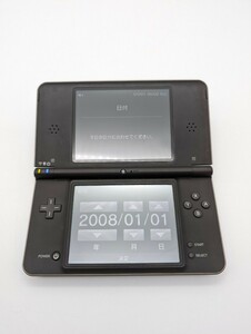 動作品 Nintendo DSi LL 任天堂 UTL-001 ブラック ダークブラウン ゲーム機 本体 箱付き ニンテンドーDSi 黒 茶色