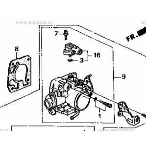 ホンダ B16A シビック ek9 ek4 eg6 dc2 インテグラ マップセンサー MAPの画像1