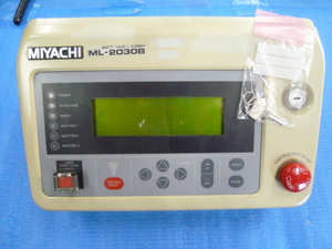  used present condition sending out goods MIYACHI compact YAG Laser processing equipment ML-2030B for control panel key attaching 