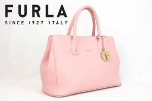 FURLA　フルラ　ハンドバッグ　ショルダーバッグ　2way　レディース　ピンク　GENUINE LEATHER　レザー　本革 ショッピング １円