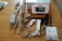 Wii U ファミリープレミアムセット＋Wii Fit U 32GB シロ 動作確認 初期化済 Wiiリモコン追加_画像1