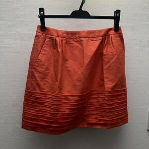 drawer スカート オレンジ フリル