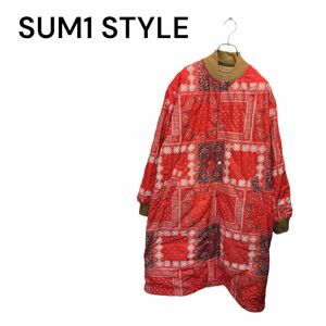 SUM1 STYLE スミスタイル キルティングリバーシブルコート ペイズリー