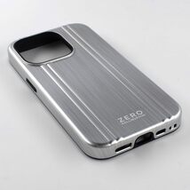 シルバー 背面型 iPhone 15 / 14 / 13 ZERO HALLIBURTON Hybrid Shockproof Case ケース カバー MagSafe対応 ストラップホルダー付属_画像6