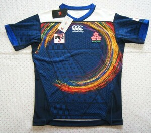 カンタベリー　CANTERBURY　JAPAN SEVENS REPLICA ALTERNATE JERSEY 日本代表 ラグビー用レプリカジャージ　紺系　サイズ S　定価 10,780円