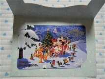 1996年 東京ディズニーランド　TOKYO DISNEYLAND　“CHRISTMAS FANTASY 1996”　テレホンカード　未使用５０度数　台紙付き_画像4