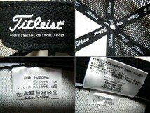 タイトリスト　Titleist　FJ/PRO V1　ゴルフ用高機能メッシュキャップ・帽子　白系　頭囲 57～59㌢　TOUR PERFORMANCE　吸水速乾/抗菌機能_画像8