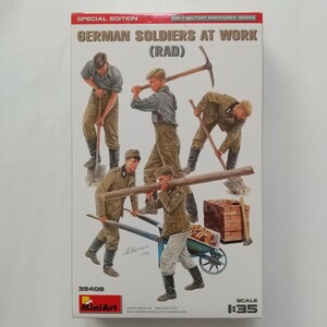 ミニアート 35408 ドイツ兵　(RAD) 作業中　5体入り　MiniArt 1/35 GERMAN SOLDIERS AT WORK