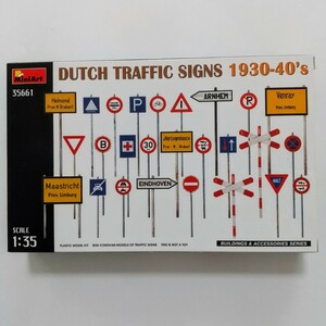 ミニアート　35661 オランダ　交通標識セット　1930-1940年代　1/35 MiniArt DUTCH TRAFFIC SIGNS 