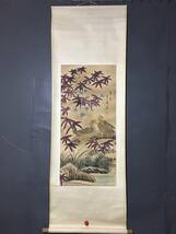  *珍品旧蔵*清末書画家 胡公寿 花鳥画 中堂画 手繪 材質：宣紙 墨寶妙品 中国古美術 時代物 LRF0120_画像2