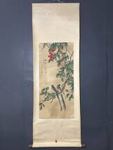  *珍品旧蔵*中国清代画家 改琦 花鳥画 字畫 中堂画 手繪 材質：宣紙 墨寶妙品 中国古美術 LRF0120_画像2