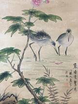  *珍品旧蔵*中国近代花鳥画家 唐雲 花鳥画 字畫 中堂画 手繪 材質：宣紙 墨寶妙品 中国古美術 時代物 LRF0120_画像3