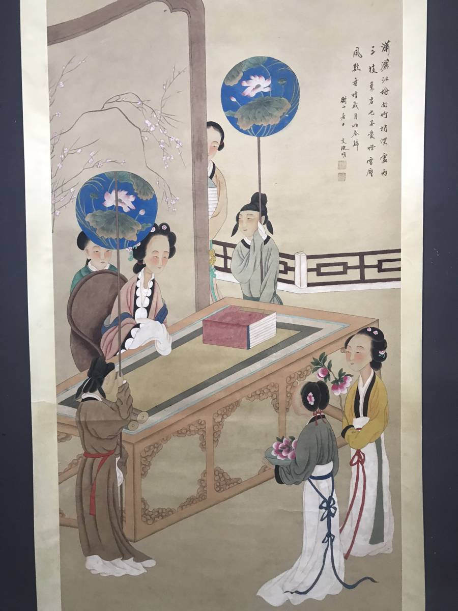 *旧有不寻常物品*文征明, 明代画家, 人物画材质：宣纸纯手绘中国仿古艺术GH01-21, 艺术品, 绘画, 其他的