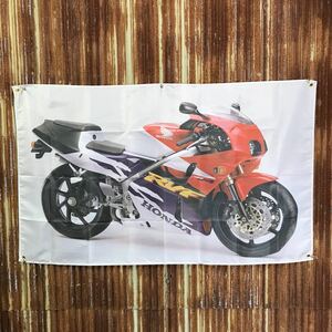 RVF バナー フラッグ ホンダ NC VFR NSR レーサー レプリカ CBR 旧車 昭和 レトロ コレクション ガレージ バイク BB36