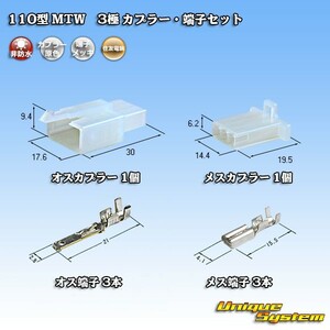 住友電装 110型 MTW 3極 カプラー・端子セット