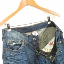 TRUE RELIGION USA製 BILLY ダメージ加工 ブーツカット デニムパンツ ジーンズ size30/トゥルーレリジョン　0102_画像6