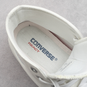 極美品『CONVERSE ALLSTAR Chuck Taylor』ハイカットスニーカー 27.5cm ホワイト コンバース チャックテイラー メンズ 管理157の画像9