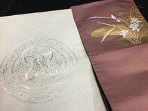 和装　名古屋帯　金糸・絞り　　１０点まとめて　幅　約３１㎝　　中古保管品　　TH1.081_画像5