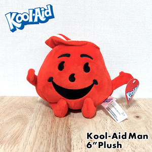 ぬいぐるみ クールエイドマン 6インチ KOOL AID キャラクター レッド アメリカン かわいい 雑貨 マスコット インテリア