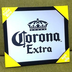 コロナ パブミラー CORONA EXTRA ビール ガレージ 目立つ プレート 鏡 壁飾り 正規ライセンス品 アメリカン 雑貨 おしゃれ 可愛い 店舗