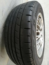 ★日産 ステージア 純正アルミホイール 16×7JJ ＋40 PCD114.3 5H ブリヂストンタイヤ 205/60R16 1本 16インチメッシュホイール★ _画像10