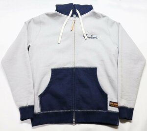 IRON HEART (アイアンハート) IHSW-73 / ZIP UP PARKA コンビネーションカラー ヘビージップアップパーカー 極美品 グレー size M