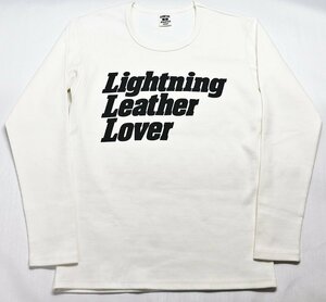 HIGHWAY NINE (ハイウェイナイン) U-NECK RIB L/S TEE “Lightning Leather Lover” / リブ長袖Tシャツ 極美品 ナチュラル size M / ロンT