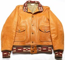 Warehouse (ウエアハウス) Lot 2151 A-1 STYLE LEATHER JACKET / ニュージーランドラム レザージャケット 美品 ブラウン size 42(XL)_画像1