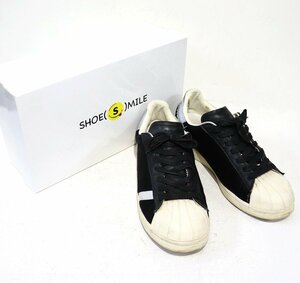 SHOE(S)MILE (シューズスマイル) BLACK DENIM SNEAKER / ブラックデニムスニーカー 難有り 28cm