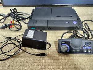 ☆　ジャンク品　PCエンジンDUO 本体　ゲームパッド　3色ケーブル　ACアダプタ付　☆